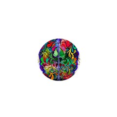 Brain Head Mind Man Silhouette 1  Mini Magnets by Wegoenart