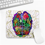 Brain Head Mind Man Silhouette Large Mousepad Front