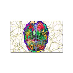 Brain Head Mind Man Silhouette Sticker (rectangular)