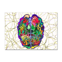 Brain Head Mind Man Silhouette Sticker A4 (100 Pack)