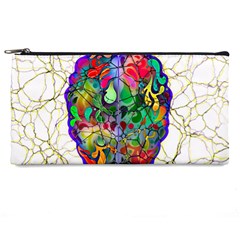 Brain Head Mind Man Silhouette Pencil Case by Wegoenart