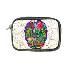 Brain Head Mind Man Silhouette Coin Purse by Wegoenart