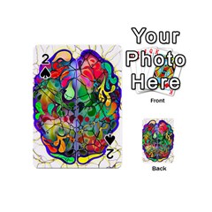 Brain Head Mind Man Silhouette Playing Cards 54 Designs (mini) by Wegoenart