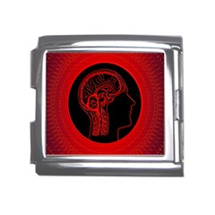 Artificial Intelligence Brain Think Mega Link Italian Charm (18mm)