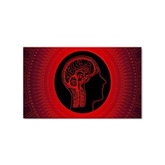 Artificial Intelligence Brain Think Sticker (rectangular) by Wegoenart