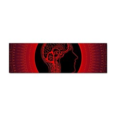 Artificial Intelligence Brain Think Sticker (bumper) by Wegoenart