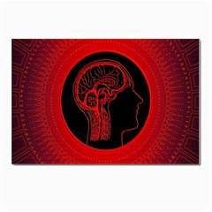 Artificial Intelligence Brain Think Postcard 4 x 6  (pkg Of 10) by Wegoenart