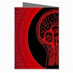 Artificial Intelligence Brain Think Greeting Card Right