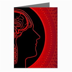 Artificial Intelligence Brain Think Greeting Cards (pkg Of 8)