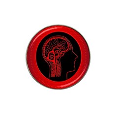 Artificial Intelligence Brain Think Hat Clip Ball Marker (10 Pack) by Wegoenart