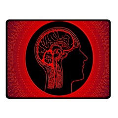 Artificial Intelligence Brain Think Fleece Blanket (small) by Wegoenart