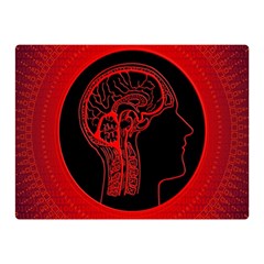 Artificial Intelligence Brain Think Double Sided Flano Blanket (mini)  by Wegoenart