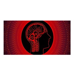 Artificial Intelligence Brain Think Satin Shawl 45  X 80  by Wegoenart