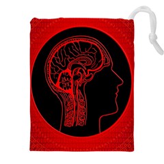 Artificial Intelligence Brain Think Drawstring Pouch (5xl) by Wegoenart