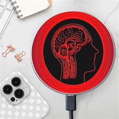 Artificial Intelligence Brain Think Wireless Charger by Wegoenart