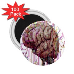 Brain Think Neurons Circuit 2 25  Magnets (100 Pack)  by Wegoenart