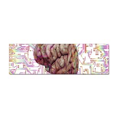 Brain Think Neurons Circuit Sticker (bumper) by Wegoenart