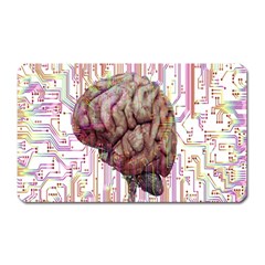 Brain Think Neurons Circuit Magnet (rectangular) by Wegoenart