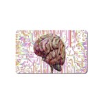 Brain Think Neurons Circuit Magnet (Name Card) Front