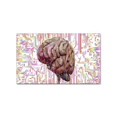 Brain Think Neurons Circuit Sticker Rectangular (10 Pack)