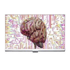 Brain Think Neurons Circuit Business Card Holder by Wegoenart