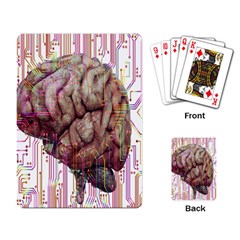 Brain Think Neurons Circuit Playing Cards Single Design (rectangle) by Wegoenart