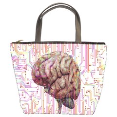 Brain Think Neurons Circuit Bucket Bag by Wegoenart