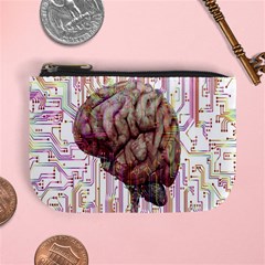 Brain Think Neurons Circuit Mini Coin Purse by Wegoenart