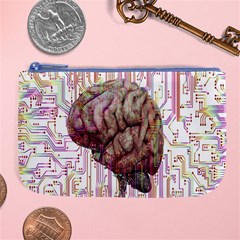 Brain Think Neurons Circuit Large Coin Purse by Wegoenart