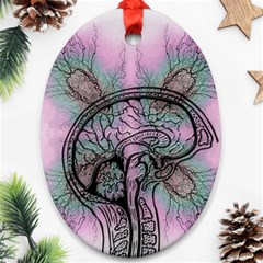 Tourette Syndrome Epilepsy Brain Ornament (Oval)