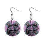 Tourette Syndrome Epilepsy Brain Mini Button Earrings Front