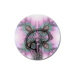 Tourette Syndrome Epilepsy Brain Magnet 3  (Round) Front