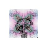 Tourette Syndrome Epilepsy Brain Square Magnet Front