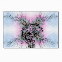 Tourette Syndrome Epilepsy Brain Postcards 5  X 7  (pkg Of 10) by Wegoenart