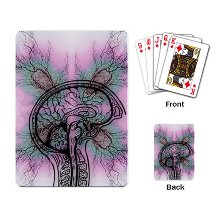 Tourette Syndrome Epilepsy Brain Playing Cards Single Design (Rectangle)