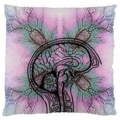 Tourette Syndrome Epilepsy Brain Large Cushion Case (one Side) by Wegoenart