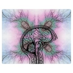 Tourette Syndrome Epilepsy Brain Double Sided Flano Blanket (Medium) 