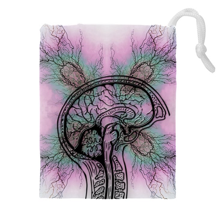 Tourette Syndrome Epilepsy Brain Drawstring Pouch (5XL)