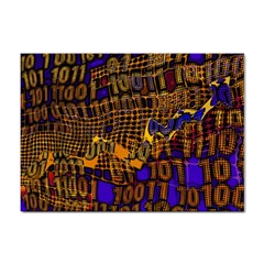 Binary Code Transformation Sticker A4 (100 Pack)