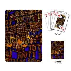 Binary Code Transformation Playing Cards Single Design (rectangle) by Wegoenart