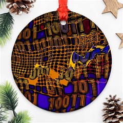 Binary Code Transformation Round Ornament (Two Sides)