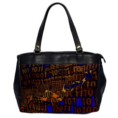 Binary Code Transformation Oversize Office Handbag