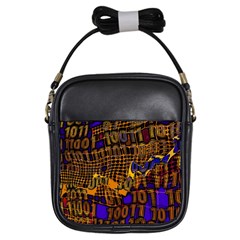 Binary Code Transformation Girls Sling Bag