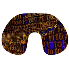 Binary Code Transformation Travel Neck Pillow by Wegoenart