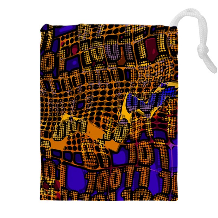 Binary Code Transformation Drawstring Pouch (5XL)