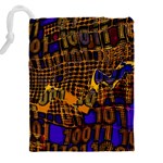 Binary Code Transformation Drawstring Pouch (5XL) Back