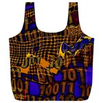 Binary Code Transformation Full Print Recycle Bag (XXL) Front