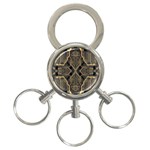 Brain Technology Data Digital 3-Ring Key Chain Front