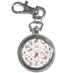 Cute-animals-seamless-pattern-kawaii-doodle-style Key Chain Watches