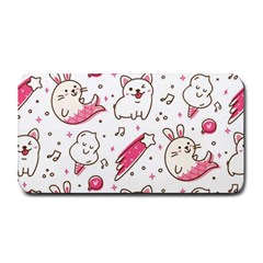 Cute-animals-seamless-pattern-kawaii-doodle-style Medium Bar Mat